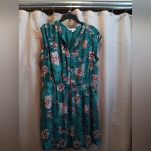Floral Green Dress